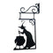 Holiday Decor Black Witch Sign Metal Witch Wall Silhouette for Garden Patio Door
