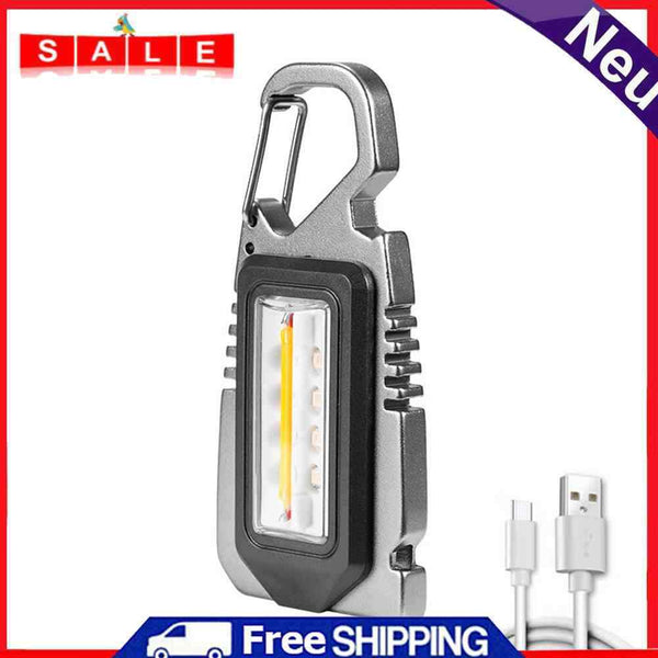 Type-C USB Charging COB LED Mini Flashlight 7 Mode Camping Repair Work Lamp