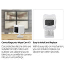 2pcs Waterproof Case for Wyze Cam V3 Security Camera Cover (Black + White) Newly