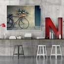 Frameless Oil Paint By Numbers Bicycle DIY Canvas Picture Craft for Home
