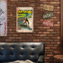Boy Sheet Metal Drawing Metal Painting Tin Wall Home Art Poster Skateboard