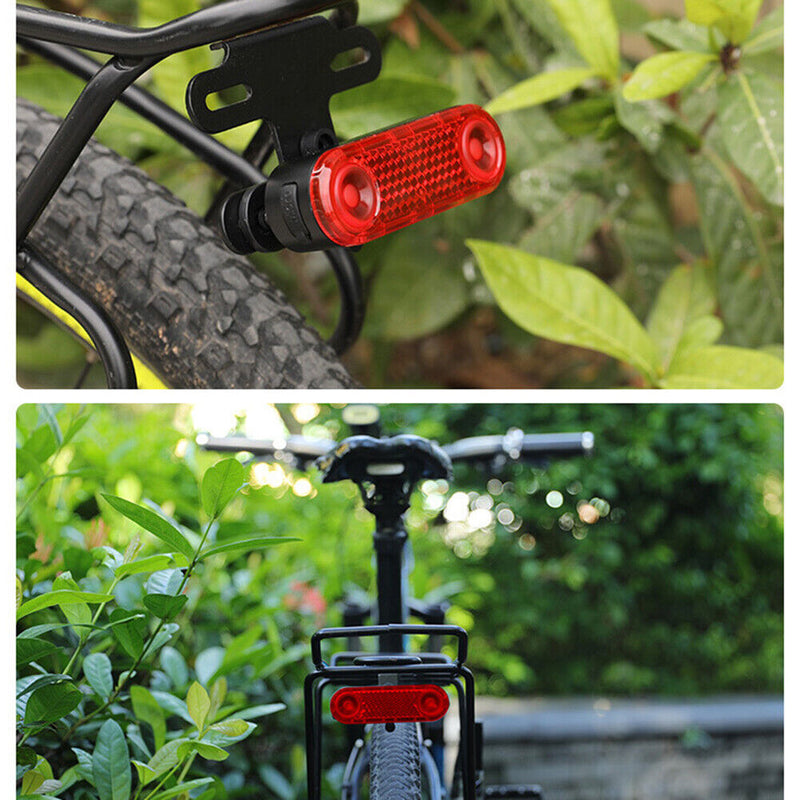 LED Bike Rack Taillight USB Charging Bicycle Rear Seat Reflective Lights Newly