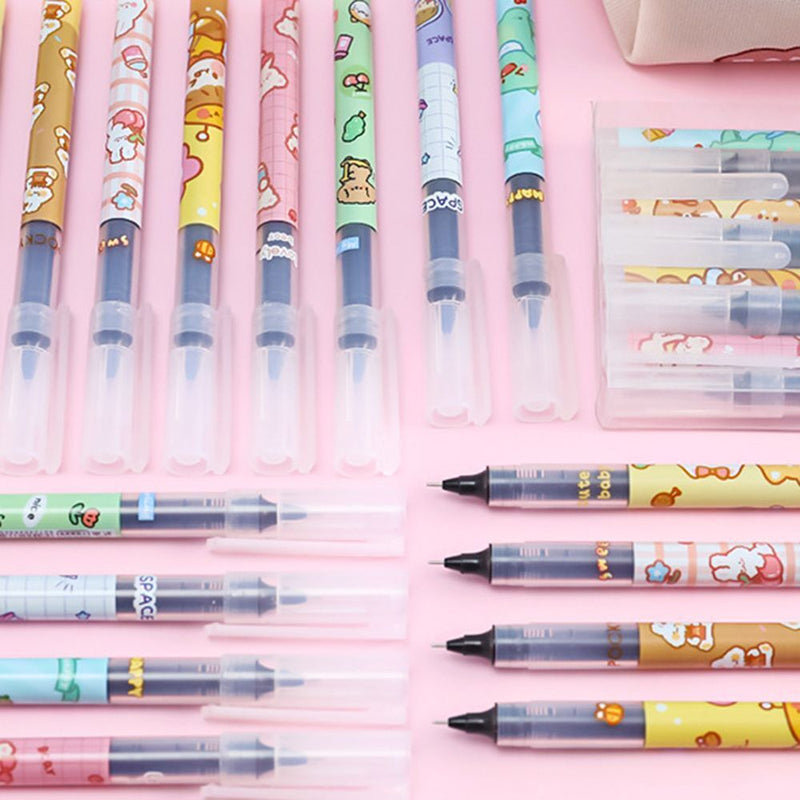 Stationery Straight Liquid Roller Ball Pen Ballpoint Pen Signing Pen Gel Pen
