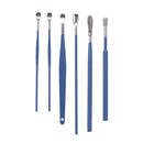 6pcs Ear Wax Picker Kit Health Care Curette Earpick Household Tool (Blue)