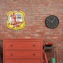 Shield Shape Route 66 Sexy Plate Metal Tin Sign Retro Decorative Iron Paintings