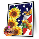 5D Diamond Painting Kit Colorful Flowers Full Round Drill DIY Art Crafts Mosa