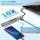 Charging 3.5mm Audio USB 3.0 Type-C Expander Gigabit Ethernet USB C Hub 4K HDMI