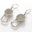 Elastic Steel Wire Rope Key Chain Recoils Retractable Keychain Lost Anti R4Y9