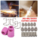 Plasma Welding Torch Assembly Kit AG-60/SG55 CUT60 LGK60 Extended Electrode