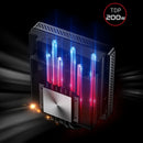 HX6200D Radiator 6 Heatpipe CPU Cooler Fan for Intel LGA 1700 1200 (Black) Newly
