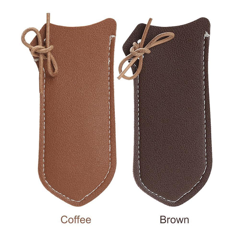 2pc Anti-Scald Anti-Slip PULeather Frying Pan Handle Protective CoverCoffee