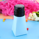 Cone-Shape 220ml Refillable Bottles Nail Pump Liquid Container(Light Blue)