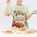 Kitchen Linen Apron Strawberry Print Home Restaurant Cooking Baking Bibs