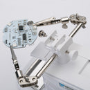 Welding Magnifying Glass with 10 LED Light Clip Soldering Magnifier (White)