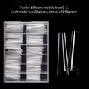 240pcs/Box Full Cover False Nails Manicuring Tip Artificial Nail Art Decorati