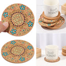Mug Holder Cork Coasters Anti-hot Heat Pad Wooden Cup Mat Heat Resistant