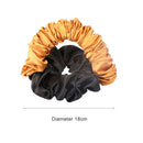 Women Silk Scrunchy Multicolor Hair Band Ties Hair Styling Tools (Yellow) Newly