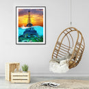 5D DIY Full Round Drill Diamond Painting Tower Mosaic Rhinestone Drawing Newly