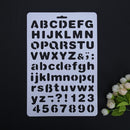 Lettering stencil letters alphabet stencils painting paper craft number