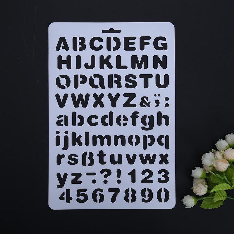 Lettering stencil letters alphabet stencils painting paper craft number
