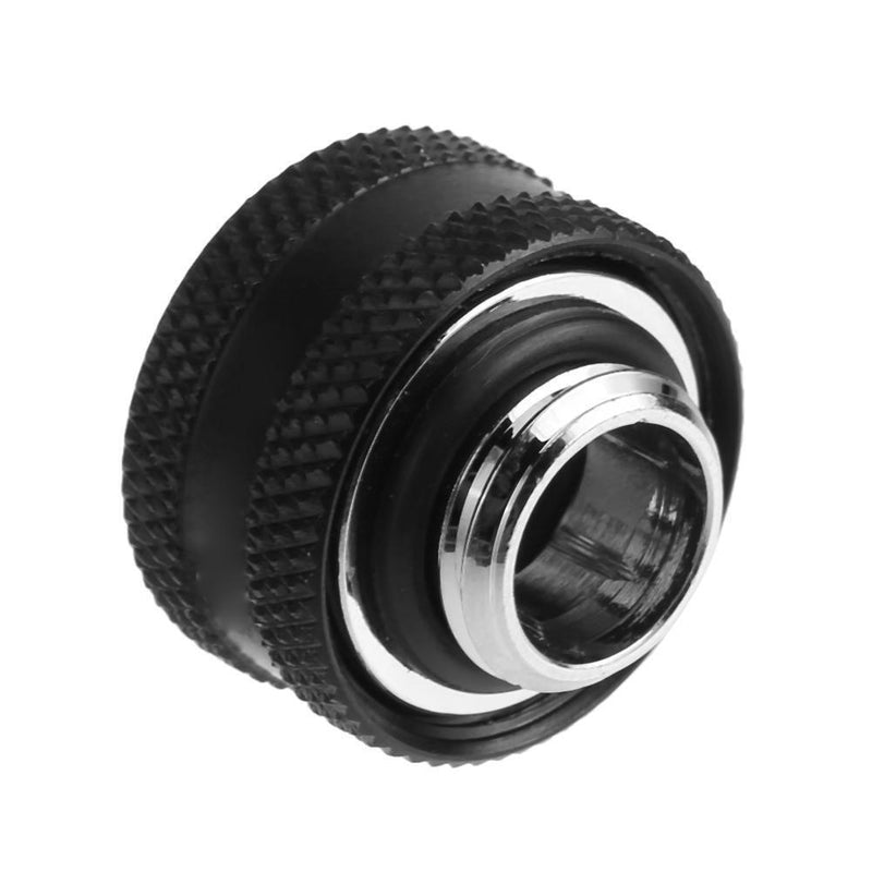 G1/4 Thread Rigid Tube 14mm Hard Tube Extender for PC Water Cooling(Black)