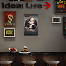 Retro Sexy Lady Metal Plate Tin Sign Plaque Poster Wall Decor for Bar (I)