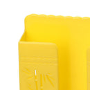 Wall Mounted Storage Box Mobile Phone Plug Remote Control Holder (Yellow) Newly