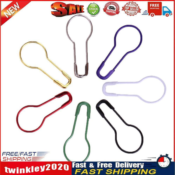 100pcs/pack Pins Gourd Shape Metal Clips Knitting Stitch Marker Tag Pins Newly