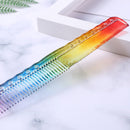 Anti-static Double Head Heat Resistant Rainbow Comb Hairdresser for Hair Cutt