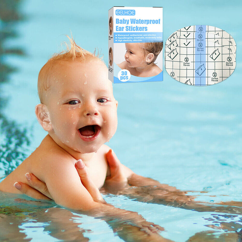 100pcs Baby Waterproof Ear Stickers Bath Swimming Infant Newborn Ear Patches