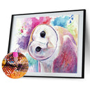 5D DIY Diamond Painting Owl Animal Full Round Drill Mosaic Picture Rhinestones