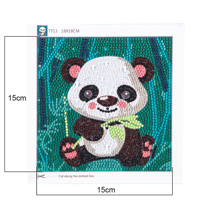 DIY Diamond Painting Full Round Crystal Drill Animal Wall Decor for Kids Picture