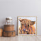 Hand Painted on Canvas DIY Color Cattle Oil Paint By Numbers Drawing Kit Ar