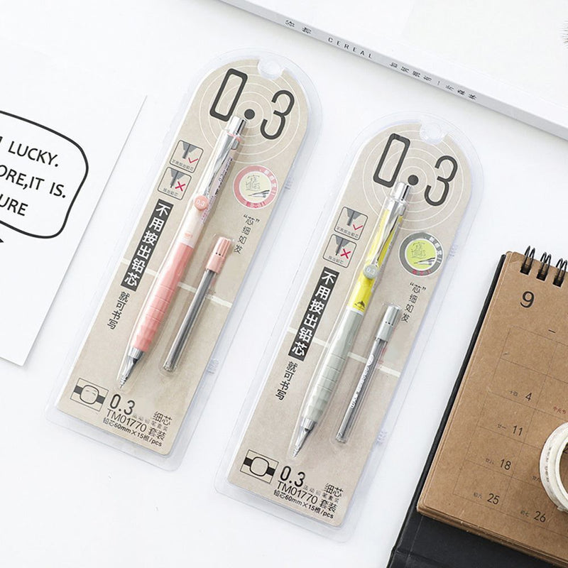 Drawing Stationery Refills Press Automatic Pen Mechanical Pencil Writing Tool