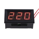 Red LED AC30-500V Digital Voltmeter Voltage Display Panel w/ 2 Wires