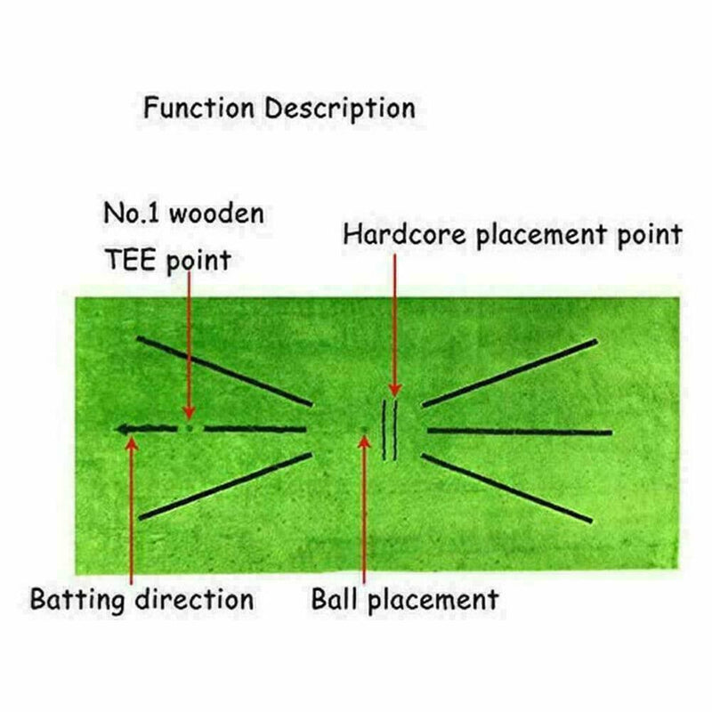 Golf Training Mat For Swing Detection Batting Practice lot Aid Game F2T1