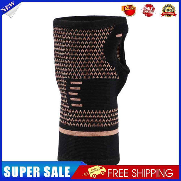 Wrist Brace Guard Sports Fitness Compression Wrap Elastic Hand Gloves (L)