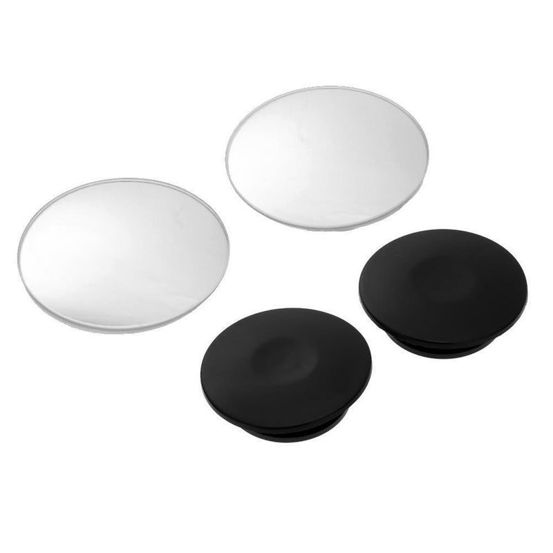 2PCS 360° Frameless Car Small Round Mirror Automobile Wide Angle Convex R