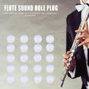 20x Silicone Flute Key Plugs Open Holed Flute Plugs for Flute Beginner White