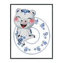 Partial Embroidery Zodiac Pig Stamped Canvas DIY 14CT Needlework Sets Home Decor