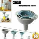 3Pcs/Set Plastic Funnel Oil Water Spices Wine Flask Tools Funnel A9G3 I8C7