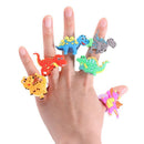 Clap Circle Keychains Dinosaur Rings Bracelets Straws Dinosaur Party Favors