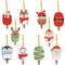 #A 10pcs Pendants Handmade 5D DIY Special-shaped Drill Cartoon Christmas Decorat