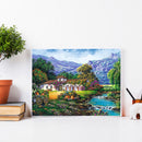 DIY Landscape House Full Round Diamond Painting Wall Decor Rhinestone Art Crafts