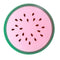 Silicone Non-Slip Fruit Pattern Placemat Round Insulation Table Cup Pad(2) Newly