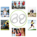 2pcs Soft Earphone Anti-Drop Clip Holder Earplug Protector Cover (White) Newly