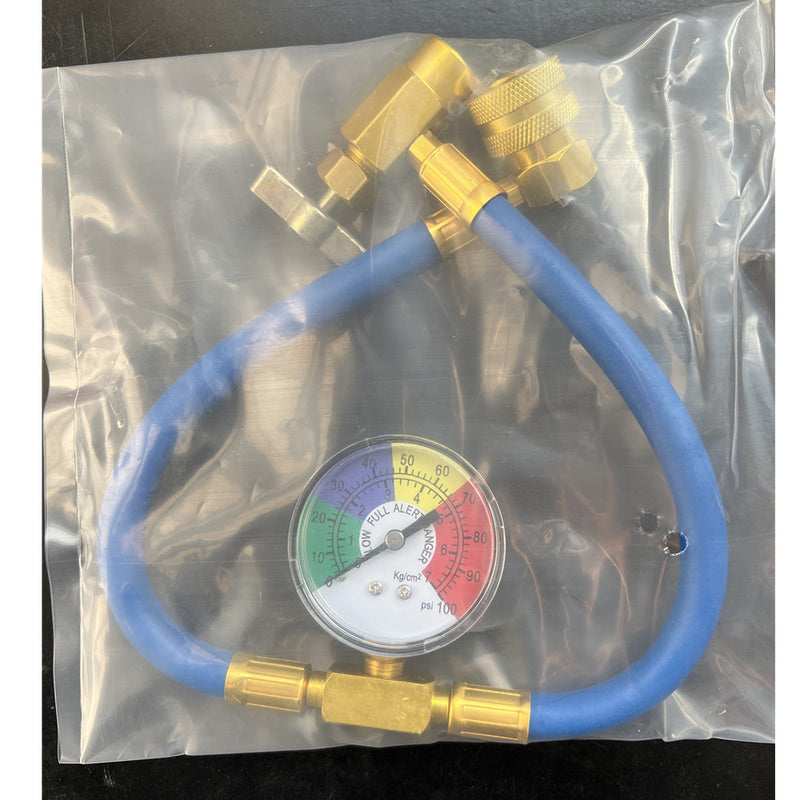 Freon R134a Air Conditioning Charging Hose Gauge Valve Opening and Charging Pipe