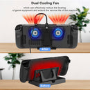 Cooling Fan with Stand Station Adjustable Three Speed for Steam Deck/Switch/OLED
