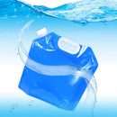2pcs 5L/10L Portable Outdoor Foldable Water Bag Camping BBQ Carrier (Blue) Newly