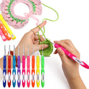Multi Styles Crochet Set Gauge Needles Knitting DIY Lace Crochet Accessories